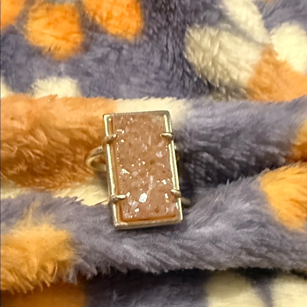 Kendra Scott Pink Rectangular Ring - image 1